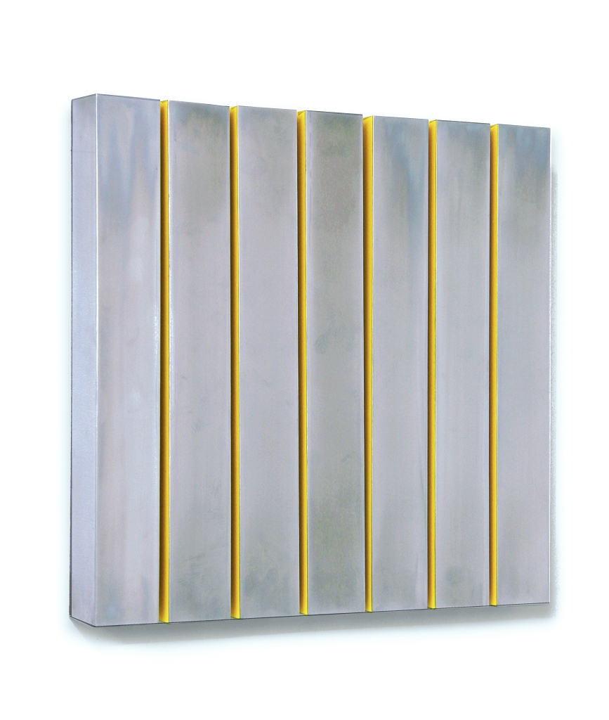 kortschot, Square in seven, 2016, acrylic paint, panel and zinc