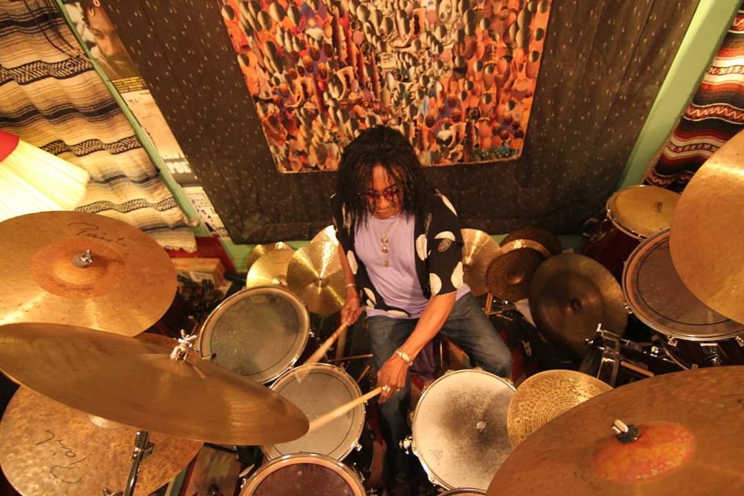 Legendary jazz drummer Ronald Shannon Jackson rehearses in his FW home