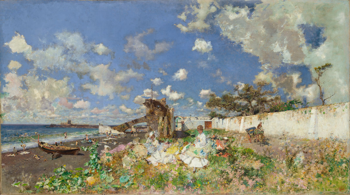 Beach at Portici (Mariano Fortuny, 1874)