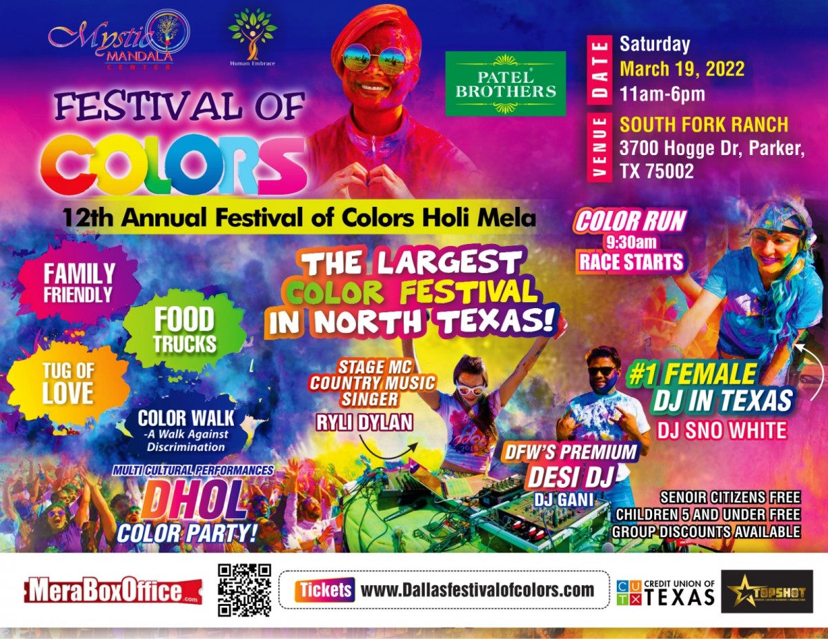 Dallas Festival of Colors at Southfork Ranch Art&Seek Arts, Music