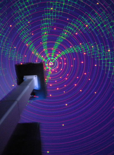 Laser Show with Projector