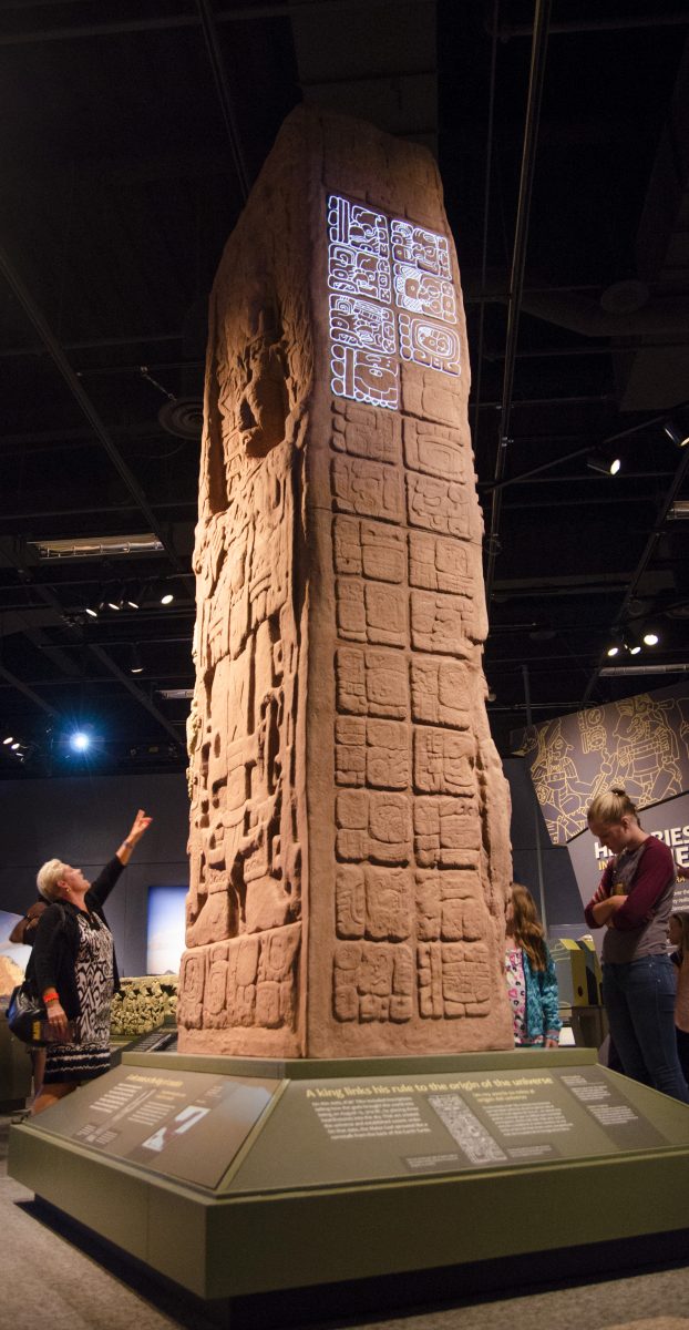 Visitors will see replicas of stelae, witness their massive sizeand see the incredible detail in the scenes they depict. Courtesy of the Science Museum of Minnesota