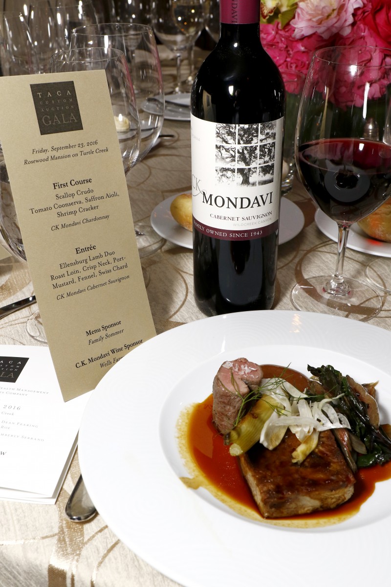 A delectable dinner with wine will be served.