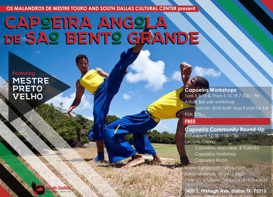 Capoeira Angola de Sao Bento Grande: Workshops | Art&Seek ...