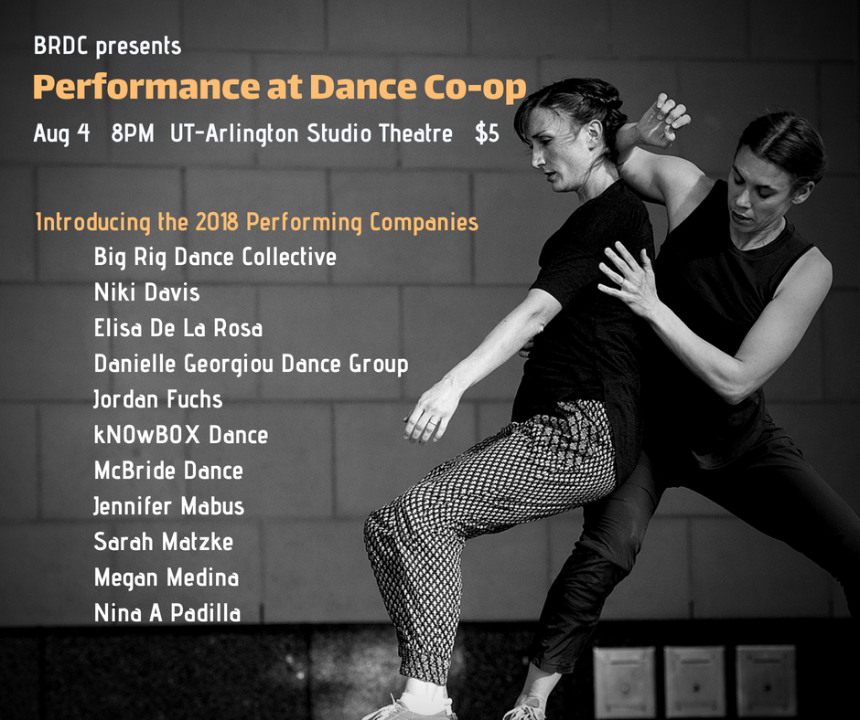 Performance at Dance Co-op: Dance Artists