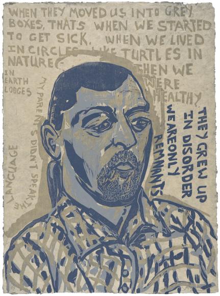 Daniel Heyman (b. 1963) We Are Only Remnants, 2015–16 Woodblock Amon Carter Museum of American Art, Fort Worth, Texas