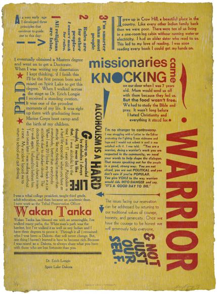 Lucy Ganje (b. 1949) I Couldn't Tell if He was Crying, 2015–16 Letterpress Amon Carter Museum of American Art, Fort Worth, Texas
