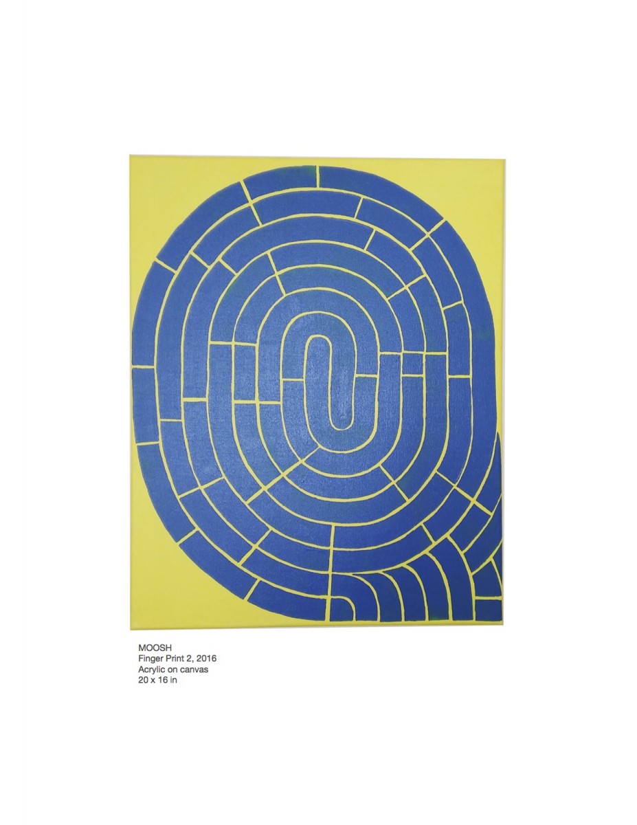 Finger Print, 2016, acrylic on canvas