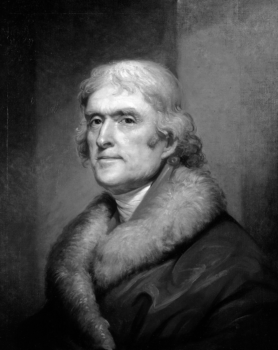 Rembrandt Peale painted a second portrait of Jefferson in late January 1805.