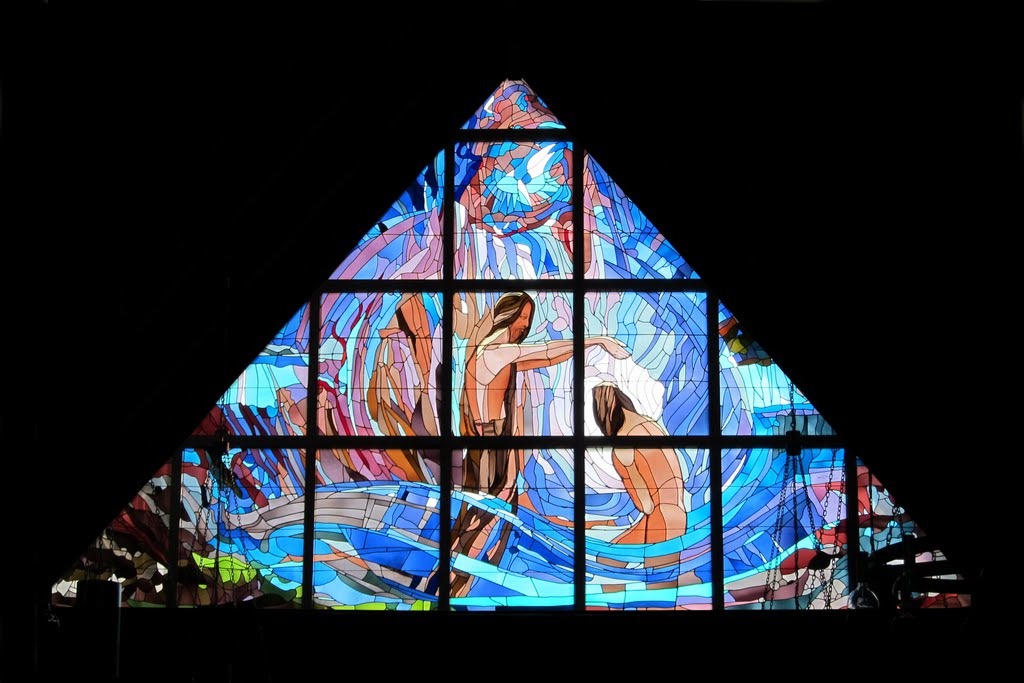 Prophets, stained glass window for St. Rita Catholic Church, 1986-1989