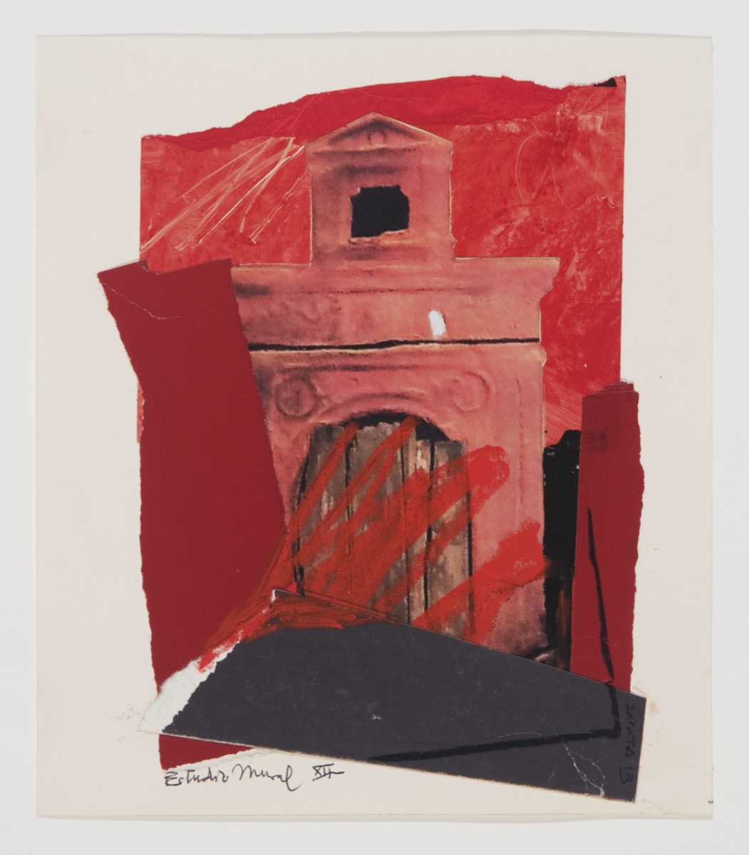 Miguel Zapata, Estudio Mural XII, 2013, mixed media, 9 1/2 x 8 1/4 inches
