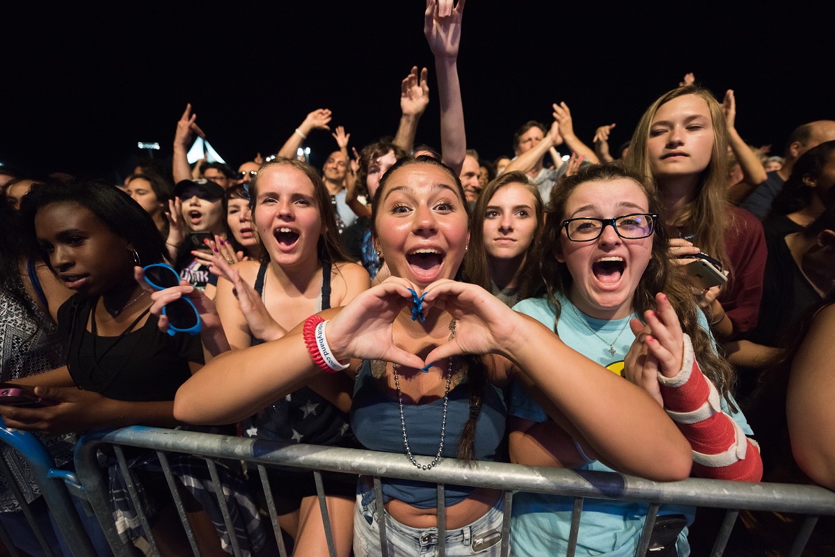 Market Street Allen USA Celebration Crowd