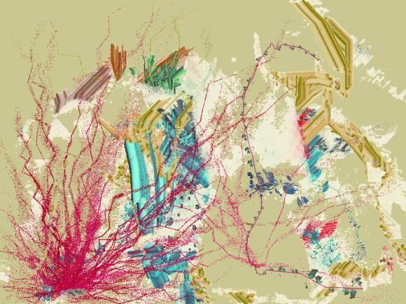 Camille Utterback (b. 1970) Untitled 5, 2004 interactive installation