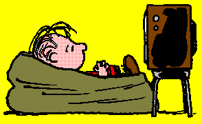 Peanuts’ Linus watches television