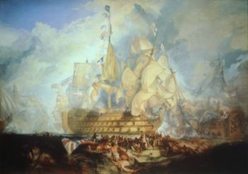 The Battle of Trafalgar, by JMW Turner