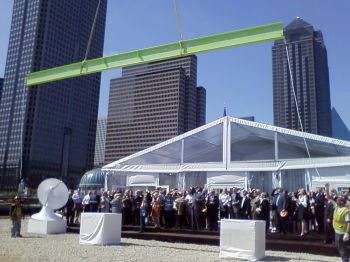 Wyly Theatre topping out ceremony
