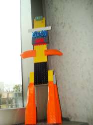 A "Lego Man" created by a SXSW attendee