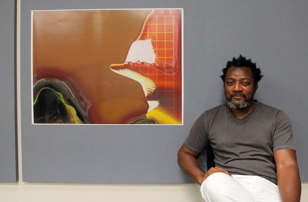 Christopher Blay refers to his images in the show as "anti-images." Photos: Christopher Blay