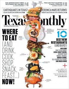 The latest cover of Texas Monthly shows off the state's best new restaurants, including a few in North Texas. (Credit: Texas Monthly)