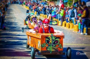 It's coffin race time at Denton's Day of the Dead Festival. Photo: Ed Steele photography