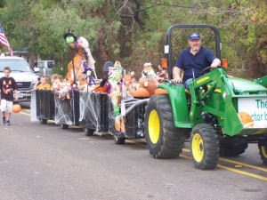 Take a spin around the farm on the pumpkin train. Photo Gentle Zoo