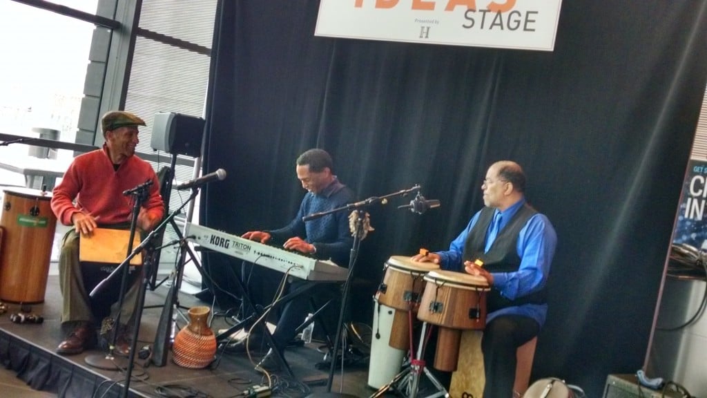 Len Bartnett & Percussion Things were featured on the IDEAS Stage during the festival. Photo by Kristen Taylor.