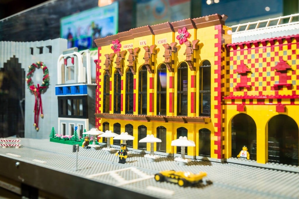 The iconic buildings of Dallas have been recreated in toy bricks for Dallas Cityscape.