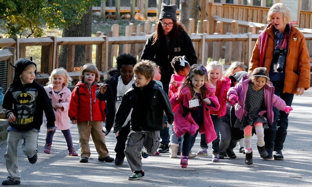 It's almost Christmas! Let them run off that extra energy at a Snowfari Winter Camp. Photo: Dallas Zoo.