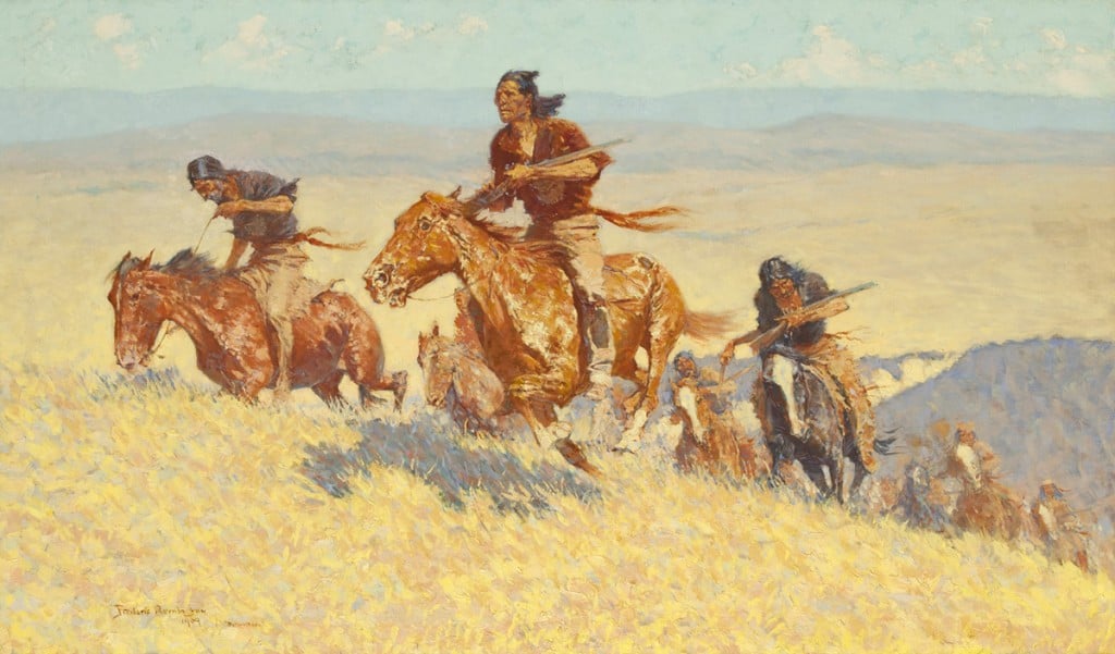 Frederic Remington | Buffalo Runners - Big Horn Basin | 1909 | Oil on canvas  