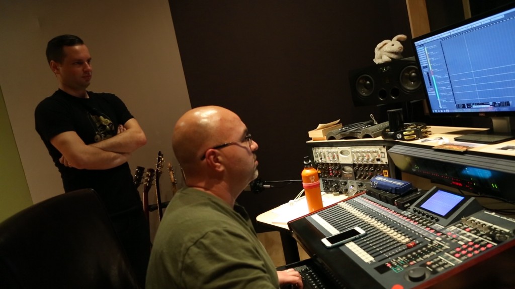 Nick Seeley and Aaron in Studio