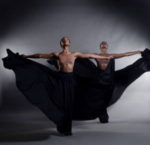 DBDT II dancers Akilah Brooks and Sierra Jones in Opaque. Photograph by Brian Guilliaux.