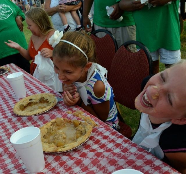 Everyone's a winner in a pie-eating contest! Photo: Uncle Willie's Pies