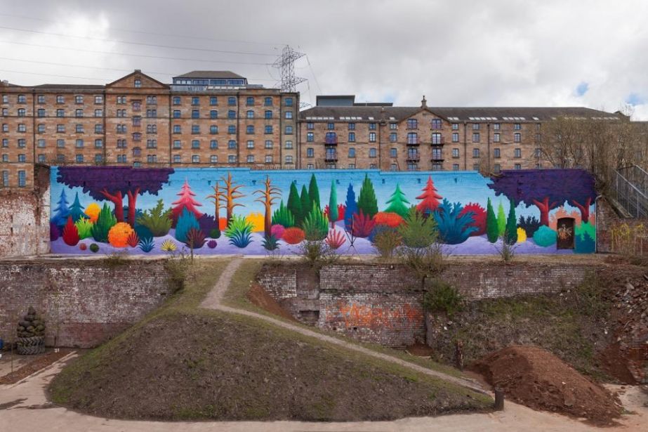 A mural by artist Nicolas Party. Photo: Dallas Museum of Art.