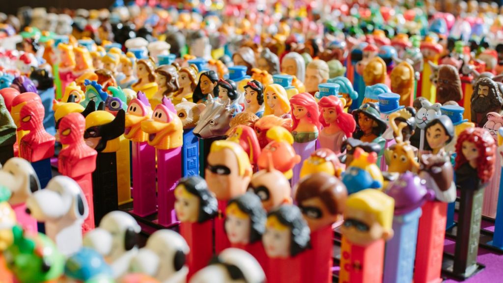 A army of PEZ dispensers is just one of the collections you can see at the Perot. Photo: Perot Museum of Nature and Science