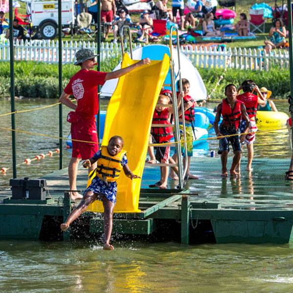 C'mon in! The water's fine at Sunday Funday! Photo: Panther Island Pavilion