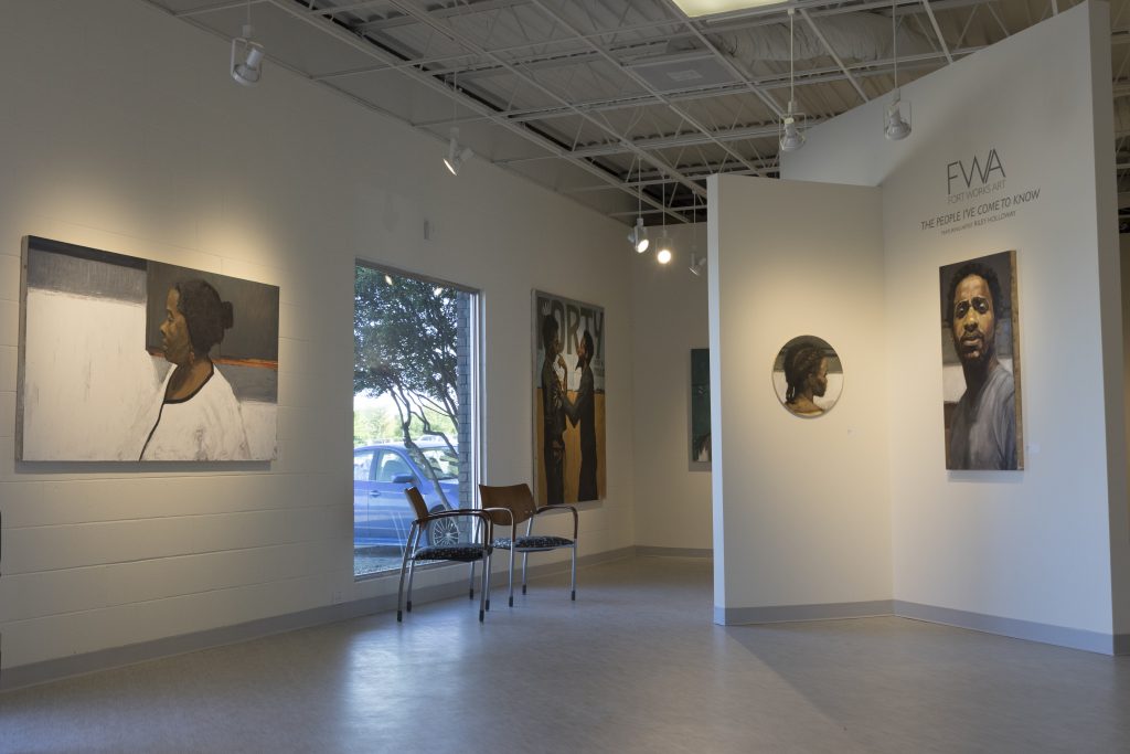 A shot of Holloway's solo exhibiton, ""The People I've Come To Know" at Fort Works Art in April, 2016.