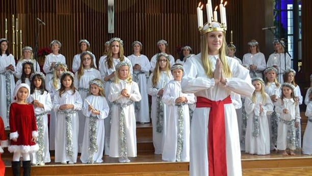 St. Lucia will make an appearance at the Swedish Yule Bazaar this Saturday. Photo: Swedish Women's Educational Association International, Inc.
