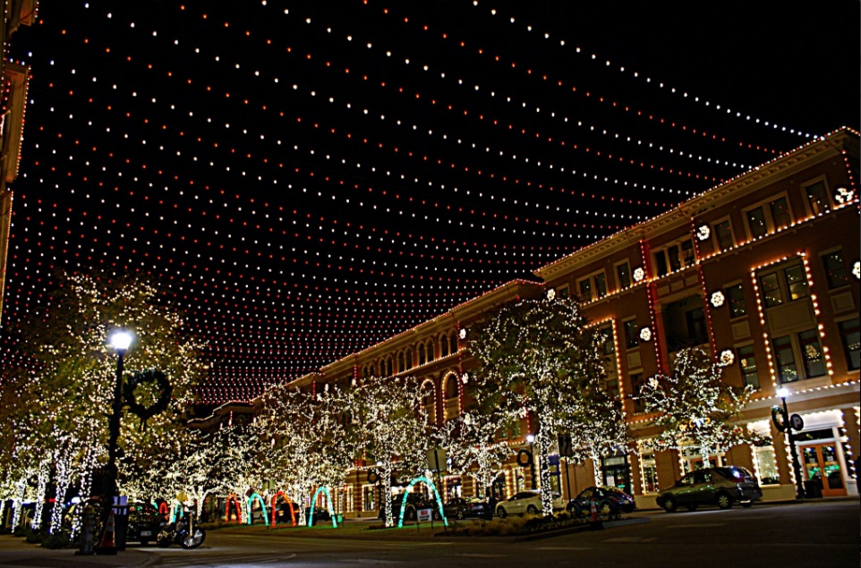 175, 000 lights will greet you at Christmas in the Square. Photo: Frisco Square