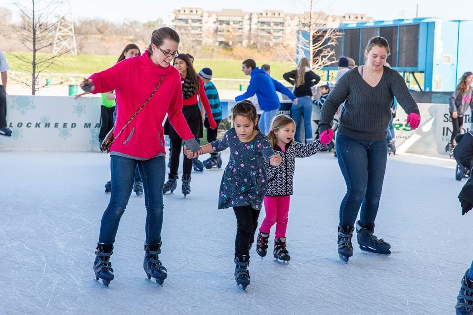 Embrace the winter weather with a little skating at Panther Island Ice. Photo: Trinity River Vision Authority