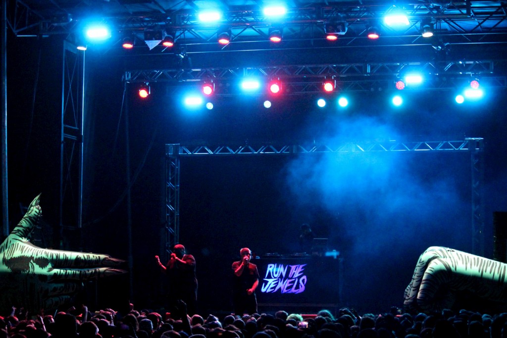 Hip-hop duo Run the Jewels were Saturday night's headliner. Photo: Christopher Connelly 