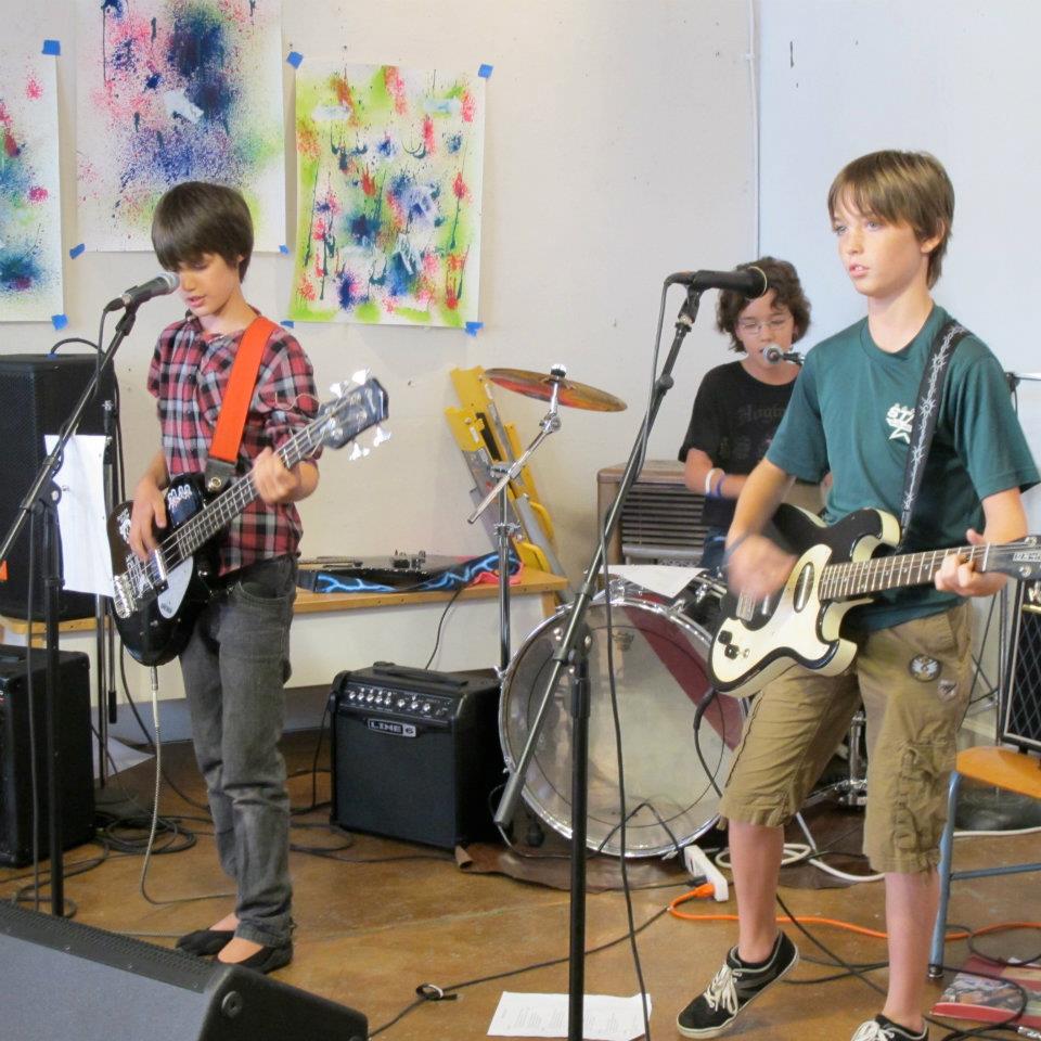 Rock on at a summer songwriting camp. Photo: Oil and Cotton