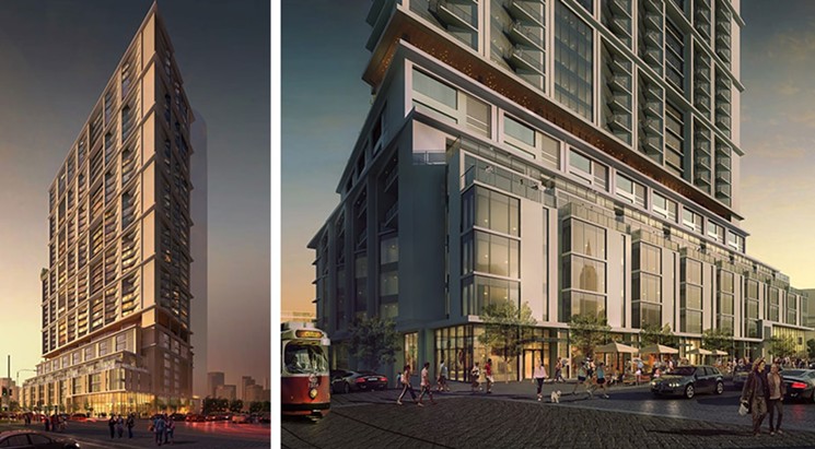 The Dallas City Council signed off on Flora Lofts, a $25 million high-rise project in the Arts District, last March. Photo: 