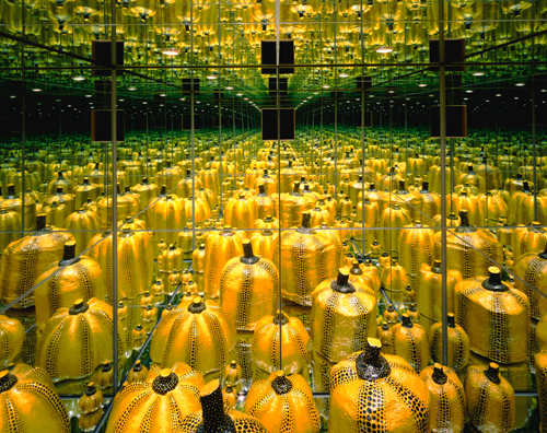 Yayoi Kusama's Mirror Room (Pumpkin), 1991at the Hara Museum of Contemporary Art. Courtesy of Studio International