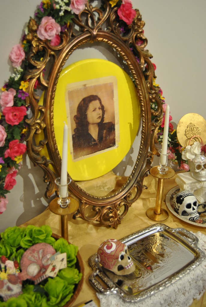 Selina White's Day of the Dead altar is a tribute to her grandmother. Photo: Miguel Perez