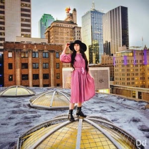 Reyes shot on top of a Dallas rooftop. Photo: Exploredinary