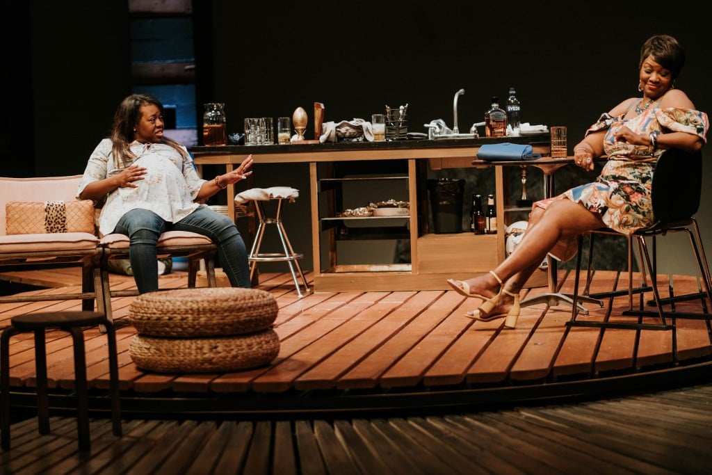 Stormi Demerson and M. Denise Lee in 'BREAD' at WaterTower Theatre. Photo: Evan Michael Woods