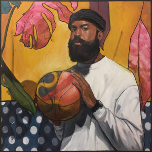 "We Got Next" by Riley Holloway Exhibited at The Neighborhood - "The Portrait Series"