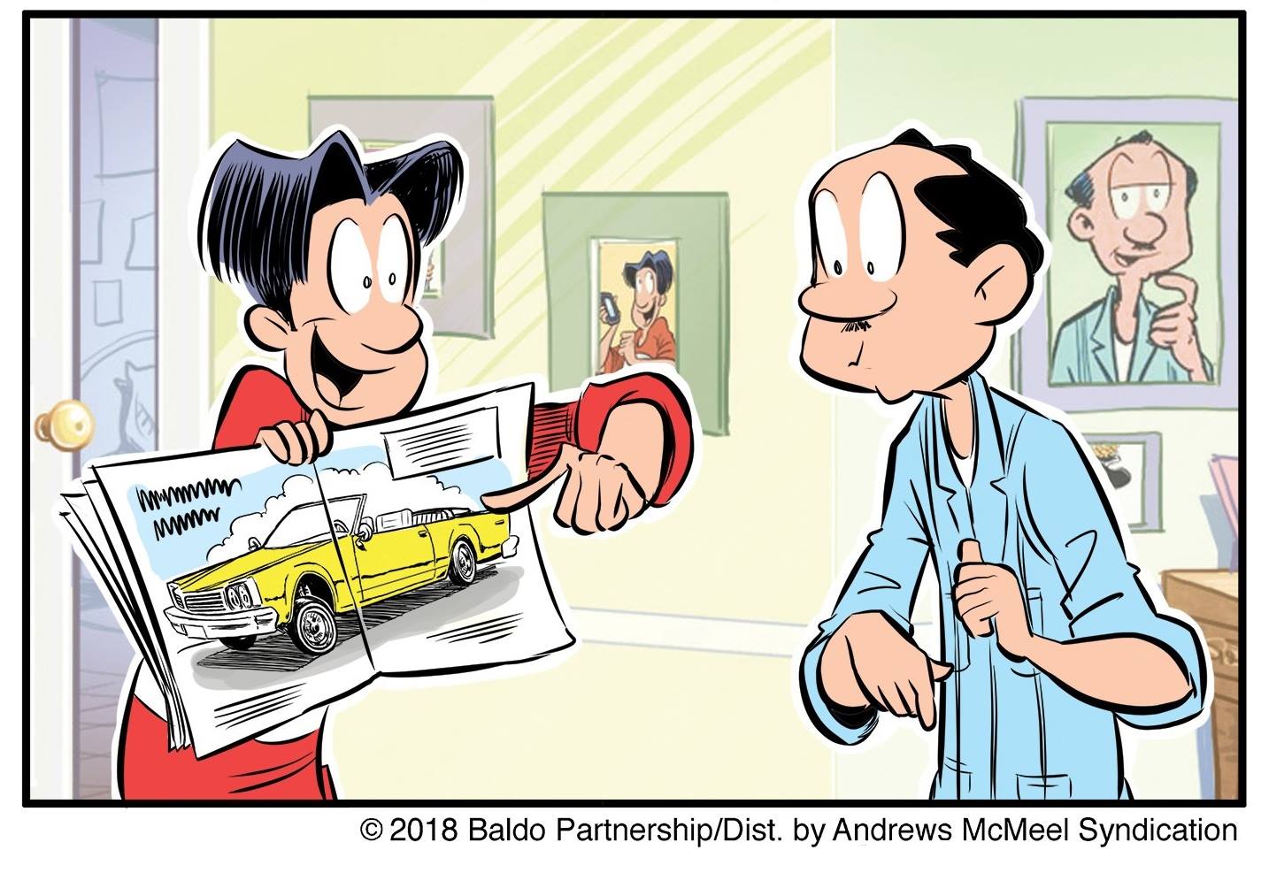 Writer Hector Cantú is co-creator of the comic strip "Baldo." The strip was the first to center on a Latino teen and his family.